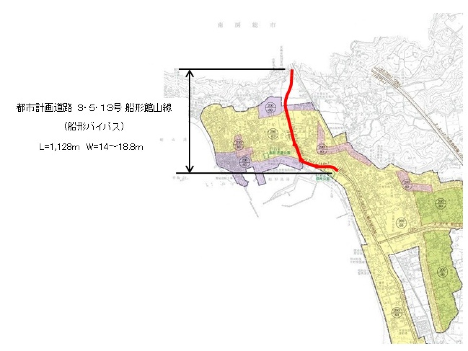 船形バイパス整備を継続的に訴え、事業の前進に寄与